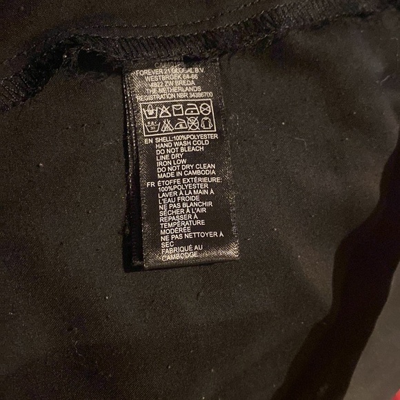 Forever 21 black racer back silky tank top Sz S - Picture 6 of 10